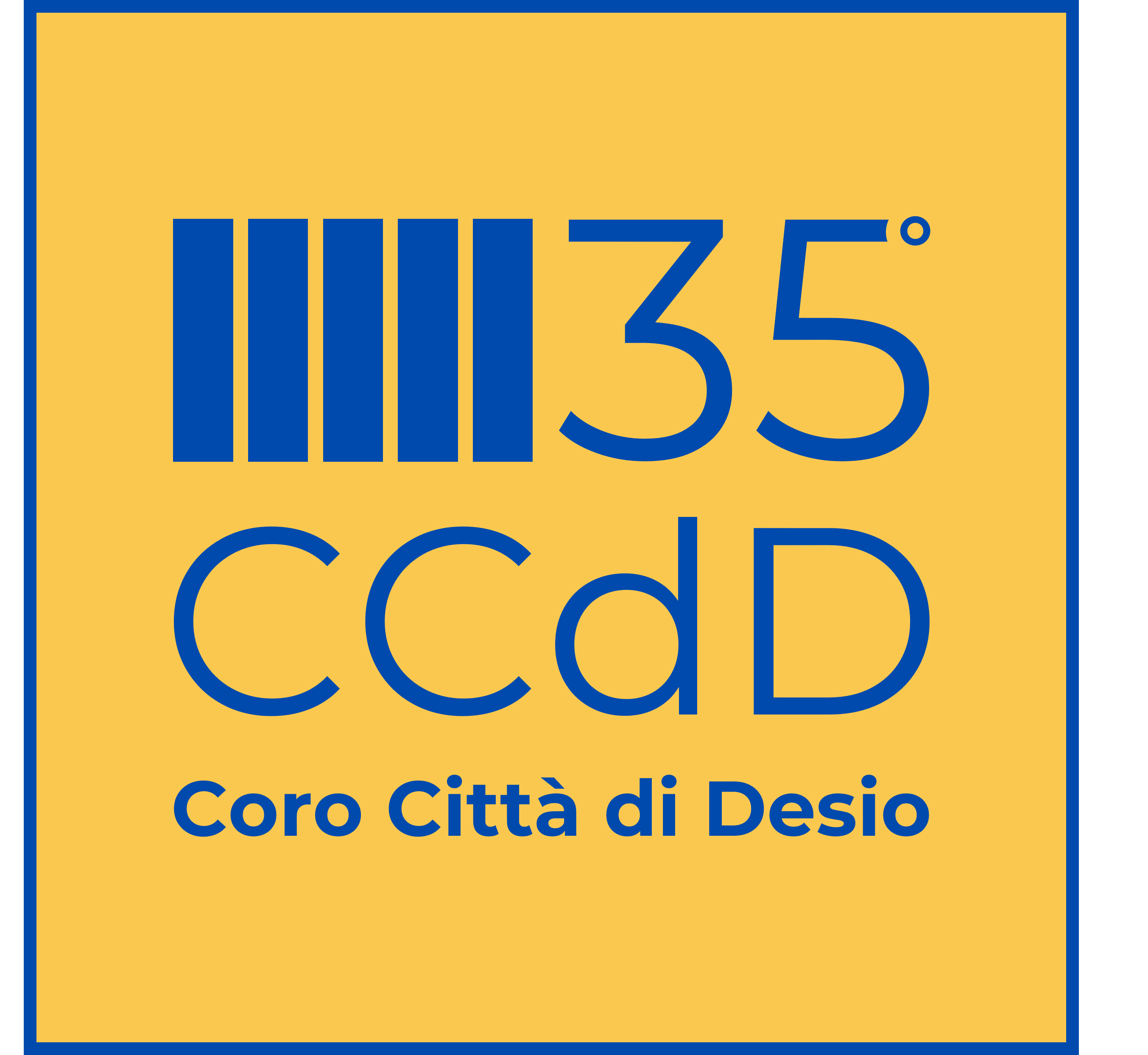 Logo dei trentacinque anni del Coro Città di Desio
