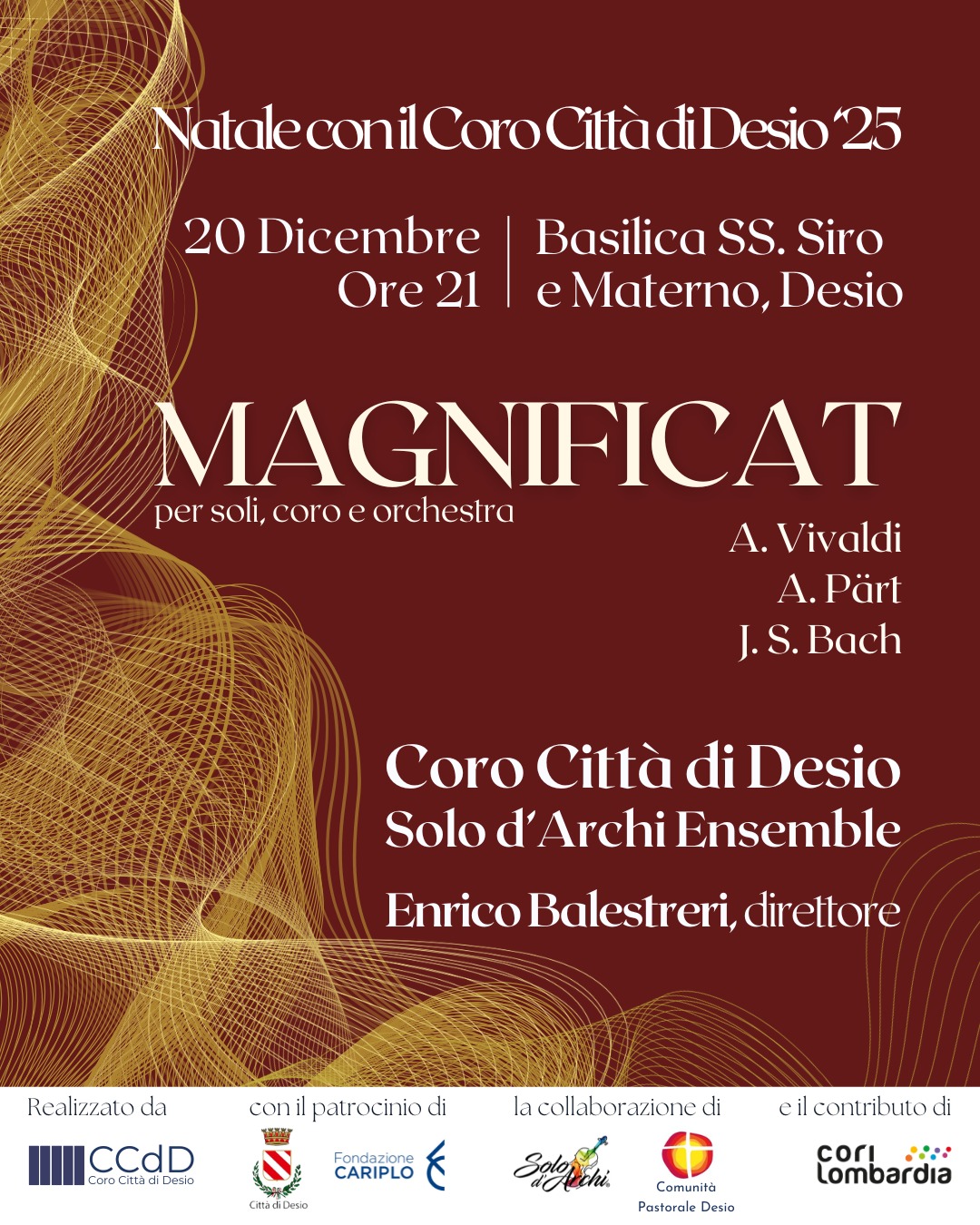 La locandina del concerto